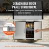 imageVEVOR BBQ Access Door 24W x 24H Inch Double Outdoor Kitchen Stainless Steel Flush Mount Door Double Wall Vertical with Handles and Hooks for BBQ Island Grilling Station Outside Cabinet39W x 26H