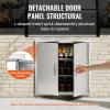 imageVEVOR BBQ Access Door 24W x 24H Inch Double Outdoor Kitchen Stainless Steel Flush Mount Door Double Wall Vertical with Handles and Hooks for BBQ Island Grilling Station Outside Cabinet31W x 31H