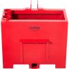 imageVEVOR Ballast Box 3Point Category 1 Tractor Ballast of 800lbs Capacity for 2 Inch Hitch Receiver HeavyDuty Steel 43 ft Large Volume Loader Attachment with Sliding Door RedRed