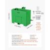 imageVEVOR Ballast Box 3Point Category 1 Tractor Ballast of 800lbs Capacity for 2 Inch Hitch Receiver HeavyDuty Steel 43 ft Large Volume Loader Attachment with Sliding Door RedGreen