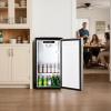 imageVEVOR Beer Kegerator Dual Tap Commercial Draft Beer Dispenser for D system Full Size Keg Refrigerator with 5lbs CO2 Tank Hold 2 Sixth  2 Ball lock keg BlackSingle Tap  92L
