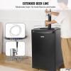 imageVEVOR Beer Kegerator Dual Tap Commercial Draft Beer Dispenser for D system Full Size Keg Refrigerator with 5lbs CO2 Tank Hold 2 Sixth  2 Ball lock keg BlackDual TapBlack