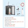 imageVEVOR Beer Kegerator Dual Tap Commercial Draft Beer Dispenser for D system Full Size Keg Refrigerator with 5lbs CO2 Tank Hold 2 Sixth  2 Ball lock keg BlackSingle Tap  92L