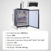 imageVEVOR Beer Kegerator Dual Tap Commercial Draft Beer Dispenser for D system Full Size Keg Refrigerator with 5lbs CO2 Tank Hold 2 Sixth  2 Ball lock keg BlackDual TapSilver