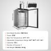 imageVEVOR Beer Kegerator Dual Tap Commercial Draft Beer Dispenser for D system Full Size Keg Refrigerator with 5lbs CO2 Tank Hold 2 Sixth  2 Ball lock keg BlackDual TapBlack