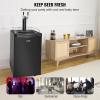 imageVEVOR Beer Kegerator Dual Tap Commercial Draft Beer Dispenser for D system Full Size Keg Refrigerator with 5lbs CO2 Tank Hold 2 Sixth  2 Ball lock keg BlackDual TapBlack