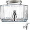imageVEVOR Beverage Dispenser 08 Gallon Drink Dispensers for Parties Glass Juice Dispenser with NoDrip Spigot and Lid Iced Tea Lemonade Juice Water Dispensers for Restaurants Hotels Parties