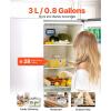 imageVEVOR Beverage Dispenser 08 Gallon Drink Dispensers for Parties Glass Juice Dispenser with NoDrip Spigot and Lid Iced Tea Lemonade Juice Water Dispensers for Restaurants Hotels Parties