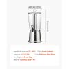 imageVEVOR Beverage Dispenser 21 Gallon Drink Dispenser for Parties Stainless Steel  Plastic Juice Dispensers with Spigot Ice Chamber Iced Tea Lemonade Juice Water Dispensers for Restaurants Hotels21Gal