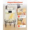 imageVEVOR Beverage Dispenser 25 Gallon Drink Dispensers for Parties Glass Juice Dispenser with Metal Stand Stainless Steel Spigot Iced Tea Lemonade Juice Water Dispensers for Parties