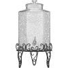 imageVEVOR Beverage Dispenser 25 Gallon Drink Dispensers for Parties Glass Juice Dispenser with Metal Stand Stainless Steel Spigot Iced Tea Lemonade Juice Water Dispensers for Parties