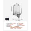 imageVEVOR Beverage Dispenser 25 Gallon Drink Dispensers for Parties Glass Juice Dispenser with Metal Stand Stainless Steel Spigot Iced Tea Lemonade Juice Water Dispensers for Parties