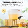 imageVEVOR Beverage Dispenser 5 Gallon 2 Drink Dispensers for Parties Plastic Juice Dispenser with Spigot and Lid Iced Tea Lemonade Juice Water Dispenser for Restaurants Hotels Parties 2 Pack3Gal 2Pack