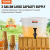 imageVEVOR Beverage Dispenser 5 Gallon 2 Drink Dispensers for Parties Plastic Juice Dispenser with Spigot and Lid Iced Tea Lemonade Juice Water Dispenser for Restaurants Hotels Parties 2 Pack3Gal 2Pack