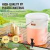 imageVEVOR Beverage Dispenser 5 Gallon 2 Drink Dispensers for Parties Plastic Juice Dispenser with Spigot and Lid Iced Tea Lemonade Juice Water Dispenser for Restaurants Hotels Parties 2 Pack5Gal 2Pack