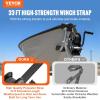 imageVEVOR Boat Winch1200 lbs Capacity Hand Boat Trailer Winch Heavy Duty Rope Crank with 23 ft Polyester Strap and TwoWay Ratchet Manual Operated Hand Crank Winch for Trailer Boat or ATV Towing1600 LBS