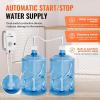 imageVEVOR Bottled Water Dispenser Pump System 5 Gallon Dispensing System Automatic Electric Water Dispenser Single Inlet Water Jug Pump Compatible Use with CoffeeTea Machine Refrigerator Ice MakerDual Inlet w adapter