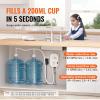 imageVEVOR Bottled Water Dispenser Pump System 5 Gallon Dispensing System Automatic Electric Water Dispenser Single Inlet Water Jug Pump Compatible Use with CoffeeTea Machine Refrigerator Ice MakerDual Inlet w adapter