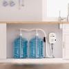 imageVEVOR Bottled Water Dispenser Pump System 5 Gallon Dispensing System Automatic Electric Water Dispenser Single Inlet Water Jug Pump Compatible Use with CoffeeTea Machine Refrigerator Ice MakerDual Inlet w adapter