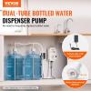 imageVEVOR Bottled Water Dispenser Pump System 5 Gallon Dispensing System Automatic Electric Water Dispenser Single Inlet Water Jug Pump Compatible Use with CoffeeTea Machine Refrigerator Ice MakerDual Inlet w adapter