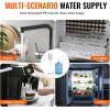 imageVEVOR Bottled Water Dispenser Pump System 5 Gallon Dispensing System Automatic Electric Water Dispenser Single Inlet Water Jug Pump Compatible Use with CoffeeTea Machine Refrigerator Ice MakerSolid