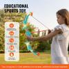 imageVEVOR Bow and Arrow Set for Kids 2 Pack LED Light Up Archery Set with 20 Suction Cup Arrows Indoor Outdoor Toy for Boys Girls Age 48 812 with Standing Target ampamp 2 Guns Ideal Gift for Kids1 Pack with Hanging Target