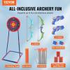 imageVEVOR Bow and Arrow Set for Kids 2 Pack LED Light Up Archery Set with 20 Suction Cup Arrows Indoor Outdoor Toy for Boys Girls Age 48 812 with Standing Target ampamp 2 Guns Ideal Gift for KidsStanding Target with Gun