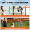 imageVEVOR Bow and Arrow Set for Kids 2 Pack LED Light Up Archery Set with 20 Suction Cup Arrows Indoor Outdoor Toy for Boys Girls Age 48 812 with Standing Target ampamp 2 Guns Ideal Gift for Kids2 Pack with Hanging Target