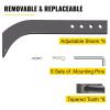 imageVEVOR Box Blade Shank 18 Scarifier Shank 4 Holes Box Scraper Shank Ripper Shank with Removable Tapered Teeth and Pins Adjustable Shanks Assembly for Replacement Digging Plowing 6PCS18 6PCS