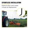 imageVEVOR Box Blade Shank 18 Scarifier Shank 4 Holes Box Scraper Shank Ripper Shank with Removable Tapered Teeth and Pins Adjustable Shanks Assembly for Replacement Digging Plowing 6PCS18 5PCS