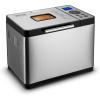 imageVEVOR Bread Maker Dough Machine 15 Menus in 1 NonStick Ceramic Pan Automatic Breadmaker with NonGluten Setting Whole Wheat Bread Making Digital Programmable 3 Loaf Sizes 3 Crust Colors WhiteSilver