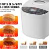 imageVEVOR Bread Maker Dough Machine 15 Menus in 1 NonStick Ceramic Pan Automatic Breadmaker with NonGluten Setting Whole Wheat Bread Making Digital Programmable 3 Loaf Sizes 3 Crust Colors WhiteWhite