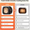 imageVEVOR Bread Maker Dough Machine 15 Menus in 1 NonStick Ceramic Pan Automatic Breadmaker with NonGluten Setting Whole Wheat Bread Making Digital Programmable 3 Loaf Sizes 3 Crust Colors WhiteBlack