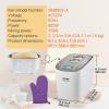 imageVEVOR Bread Maker Dough Machine 15 Menus in 1 NonStick Ceramic Pan Automatic Breadmaker with NonGluten Setting Whole Wheat Bread Making Digital Programmable 3 Loaf Sizes 3 Crust Colors WhiteWhiteSilver