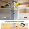 imageVEVOR Bread Maker Dough Machine 15 Menus in 1 NonStick Ceramic Pan Automatic Breadmaker with NonGluten Setting Whole Wheat Bread Making Digital Programmable 3 Loaf Sizes 3 Crust Colors WhiteWhiteSilver