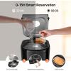 imageVEVOR Bread Maker Dough Machine 15 Menus in 1 NonStick Ceramic Pan Automatic Breadmaker with NonGluten Setting Whole Wheat Bread Making Digital Programmable 3 Loaf Sizes 3 Crust Colors WhiteBlack