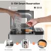 imageVEVOR Bread Maker Dough Machine 15 Menus in 1 NonStick Ceramic Pan Automatic Breadmaker with NonGluten Setting Whole Wheat Bread Making Digital Programmable 3 Loaf Sizes 3 Crust Colors WhiteSilver