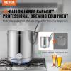imageVEVOR Brew Kettle 16 Gal Brewing Pot Stainless Steel Brew Kettle Pot for Beer Brewing with FilterampampFilter Tray Tri Ply Bottom for Beer64 Quarts