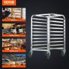 imageVEVOR Bun Pan Rack 20Tier Commercial Bakery Racks with Brake Wheels Aluminum Racking Trolley Storage for Half ampamp Full Sheet Speed Rack For Kitchen Home Bread Baking Equipment 26quotL x 204quotW x 70quotH10Tier