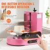 imageVEVOR Cake Decorating Machine Cake Cream Spreading Coating Smearing Machine Low Noise Cake Frosting Machine Turntable with Adjustable Scraper for 4quot to 12quot Cake 25320RPM Rotating Speed WhitePink