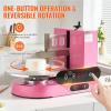 imageVEVOR Cake Decorating Machine Cake Cream Spreading Coating Smearing Machine Low Noise Cake Frosting Machine Turntable with Adjustable Scraper for 4quot to 12quot Cake 25320RPM Rotating Speed WhitePink
