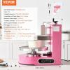 imageVEVOR Cake Decorating Machine Cake Cream Spreading Coating Smearing Machine Low Noise Cake Frosting Machine Turntable with Adjustable Scraper for 4quot to 12quot Cake 25320RPM Rotating Speed WhitePink