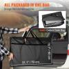 imageVEVOR Camping Kitchen Table Folding Outdoor Cooking Table with Storage Carrying Bag Aluminum Cook Station 3 Cupboard ampamp Detachable Windscreen Quick Setup for Picnics BBQ RV Traveling BlackBlack