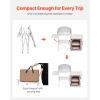imageVEVOR Camping Kitchen Table Outdoor Camp Cooking Table Aluminum Portable Cook Station with 3 Storage Cupboard Carrying Bag Detachable Windscreen Quick Setup for BBQ Party Picnic RV Travel BlackBrown11 Cupboard