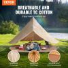 imageVEVOR Canvas Tent Bell Yurt 4 Seasons for Camping with Stove Jack Breathable Holds up to 4 People Family Camping Outdoor Hunting Party4m1312ft