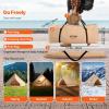 imageVEVOR Canvas Tent Bell Yurt 4 Seasons for Camping with Stove Jack Breathable Holds up to 4 People Family Camping Outdoor Hunting Party5m164ft