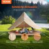 imageVEVOR Canvas Tent Bell Yurt 4 Seasons for Camping with Stove Jack Breathable Holds up to 4 People Family Camping Outdoor Hunting Party5m164ft