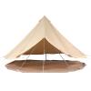 imageVEVOR Canvas Tent Bell Yurt 4 Seasons for Camping with Stove Jack Breathable Holds up to 4 People Family Camping Outdoor Hunting Party5m164ft