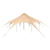 imageVEVOR Canvas Tent Bell Yurt 4 Seasons for Camping with Stove Jack Breathable Holds up to 4 People Family Camping Outdoor Hunting Party5m164ftside pole