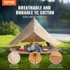 imageVEVOR Canvas Tent Bell Yurt 4 Seasons for Camping with Stove Jack Breathable Holds up to 4 People Family Camping Outdoor Hunting Party7m2297ft
